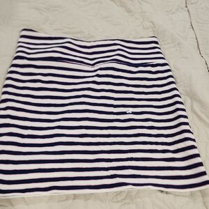 American Eagle Outfitters Navy and White Mini Skirt